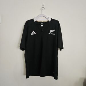 Adidas All Blacks Black Rugby Jersey